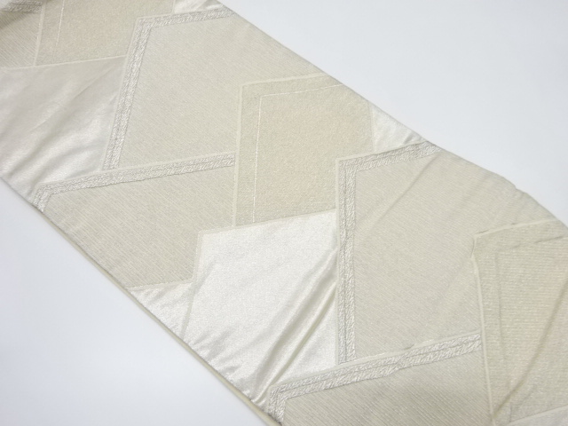 アンティーク　幾何学模様織り出し袋帯（材料）